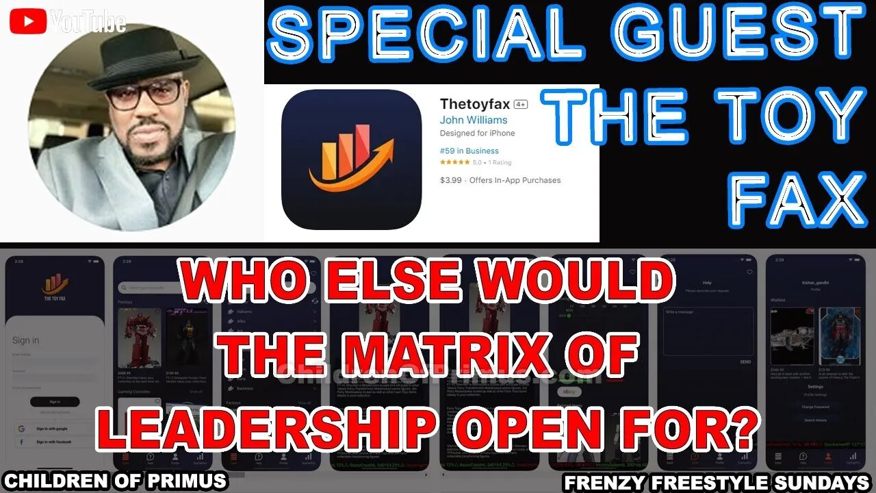 Who else would The Matrix of Leadership open for? - Frenzy Freestyle Sunday