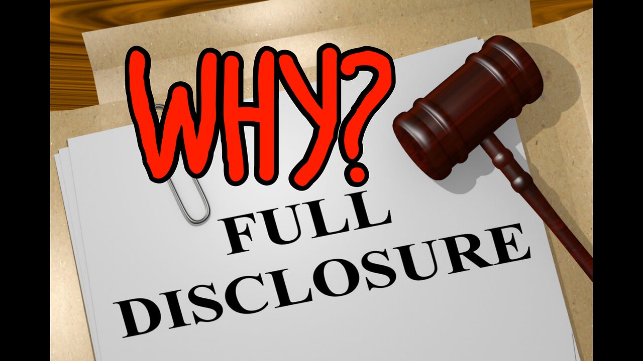 🤔You wanna know WHY the Illuminati provides disclosures❓❓❓