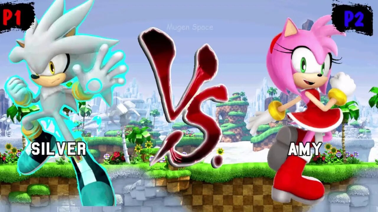 Silver Sonic & Knuckles VS Amy Rose & Blaze I Sonic Mugen