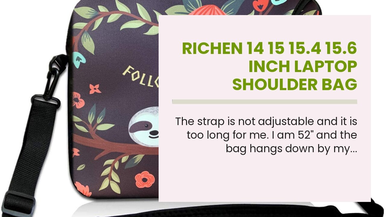 RICHEN 14 15 15.4 15.6 inch Laptop Shoulder Bag Messenger Bag Case Notebook Handle Sleeve Neopr...