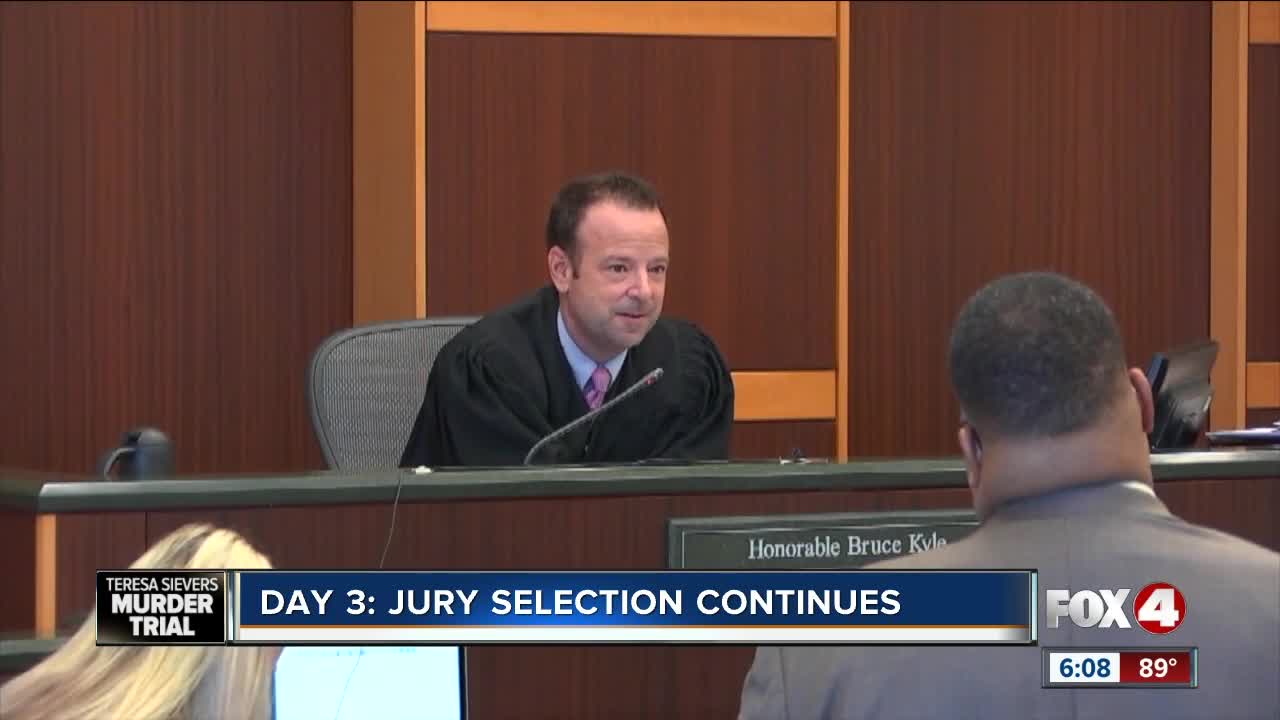 Day 3 Jury selection Sievers murder trial