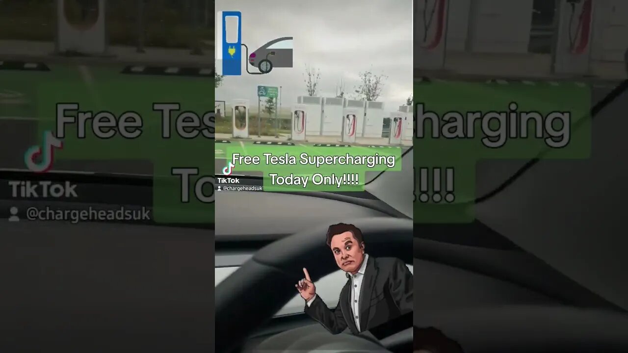 Free Tesla Supercharging today only! 😉⚡️🇬🇧 #tesla #teslasupercharger @tesla