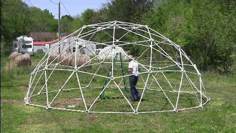 Geodesic Dome Construction for a 25' 3/8 3 Frequency Geodesic Dome