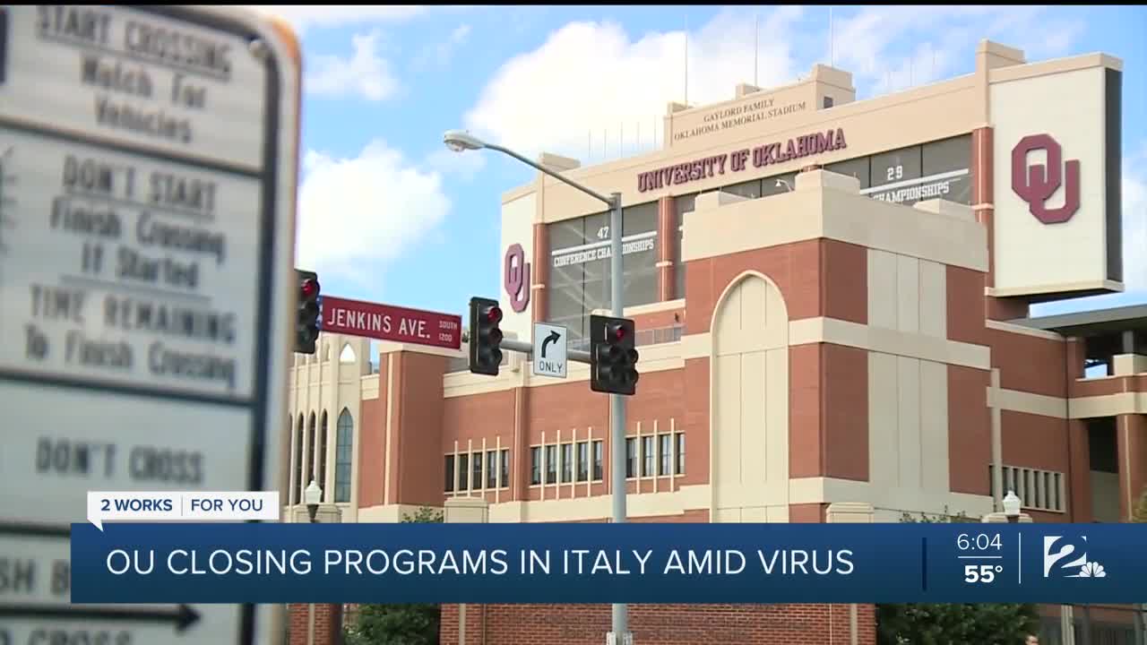 OU Closing Programs In Italy Amid Virus