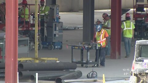 KCI celebrates construction milestone