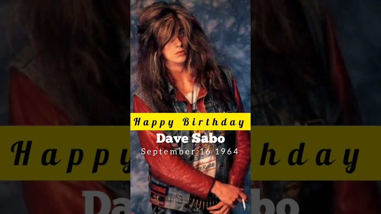 HBD Dave "The Snake" Sabo #rockband #rockstory #musicnews #musicchannel #guitarist #musicnews