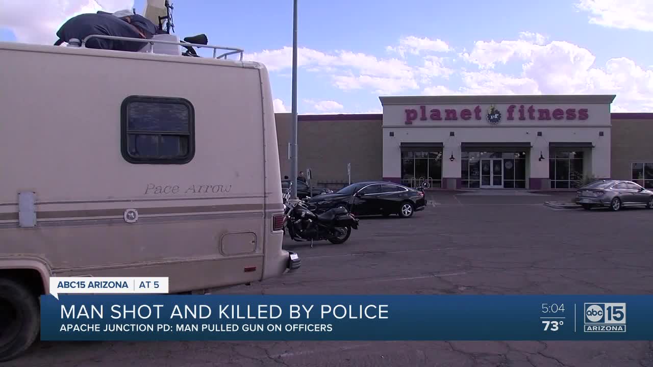 Officers shoot, kill man outside Planet Fitness in Apache Junction