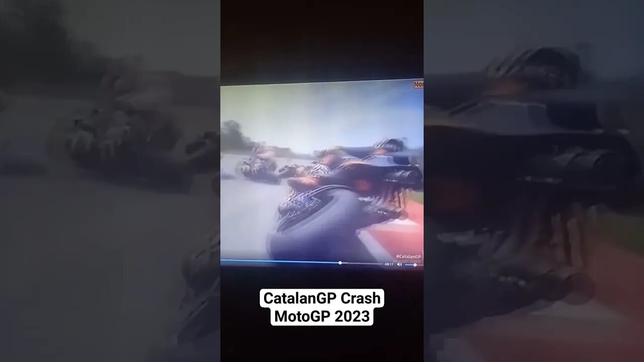 Catalan GP 2023 Crash Bagnaia Kakinya Cedera #bagnaia #motogp2023 #CatalanGP #gpbarcelona