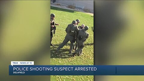 ‘Dude, there’s like a tank in our driveway': Startled neighbors witness end of manhunt for accused Delafield shooter
