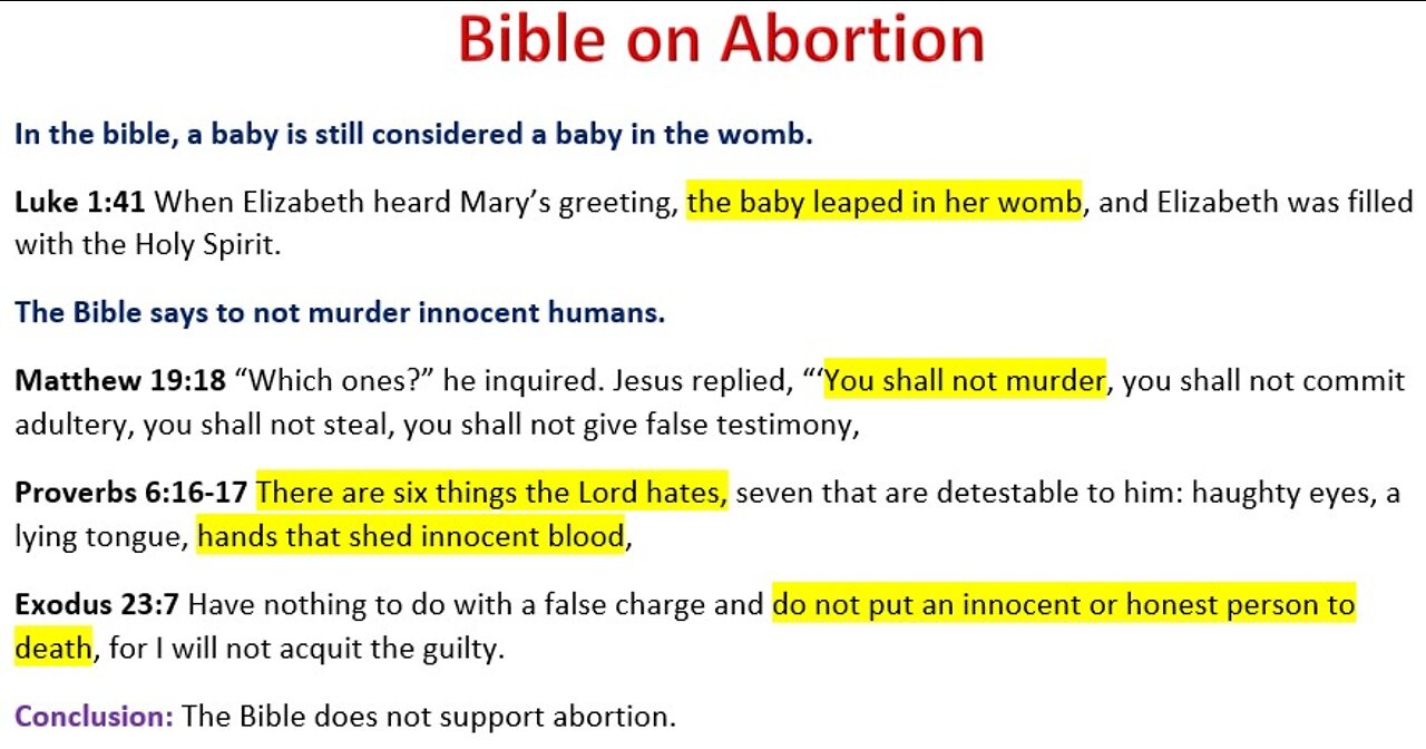 Abortion is Satanic