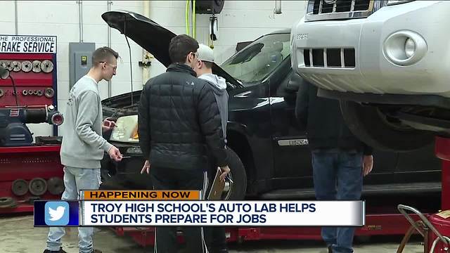 Troy High School's auto lab helps students prepare for jobs