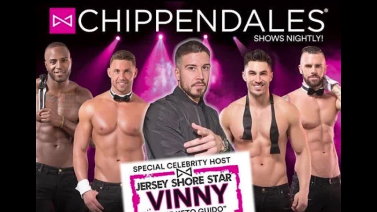 Jersey Shore Vinny hosting Chippendales