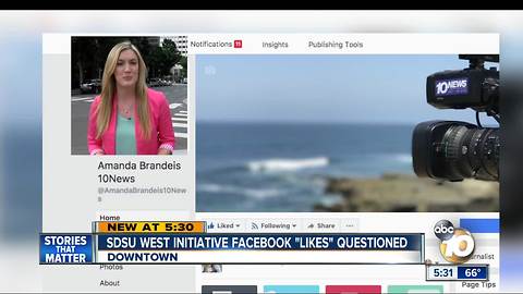 SDSU West initiative Facebook "likes" questioned