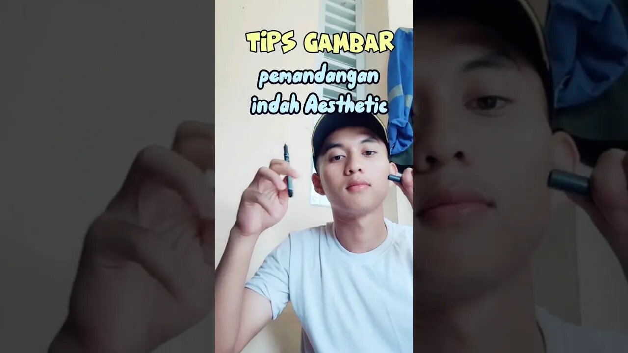 Tips cara menggambar pemandangan mudah #shorts