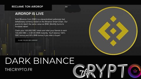 AIRDROP A SAISIR Dark Binance