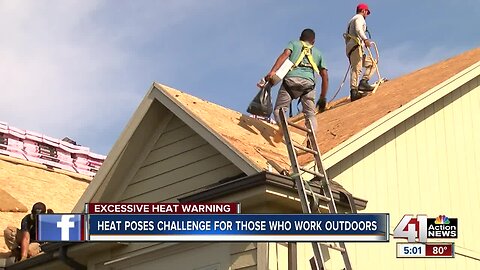 How outdoor workers stay safe in excessive heat