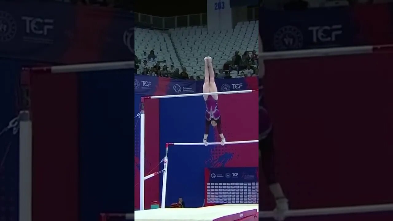 Alice D'Amato 🇮🇹 (Italy) on Bars - 2023 European Artistic Gymnastics Championships #shorts