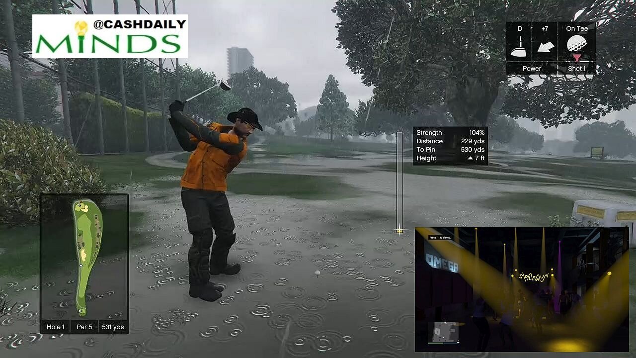 RAVE STORM - Playing Golf in the rain while raving with Solomon