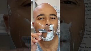 ASMR Almond scent shave #asmr #shavingproducts #wetshaving #shaving