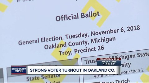 Strong voter turnout in Oakland County