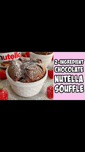 Nutella Souffle Recipe #shorts