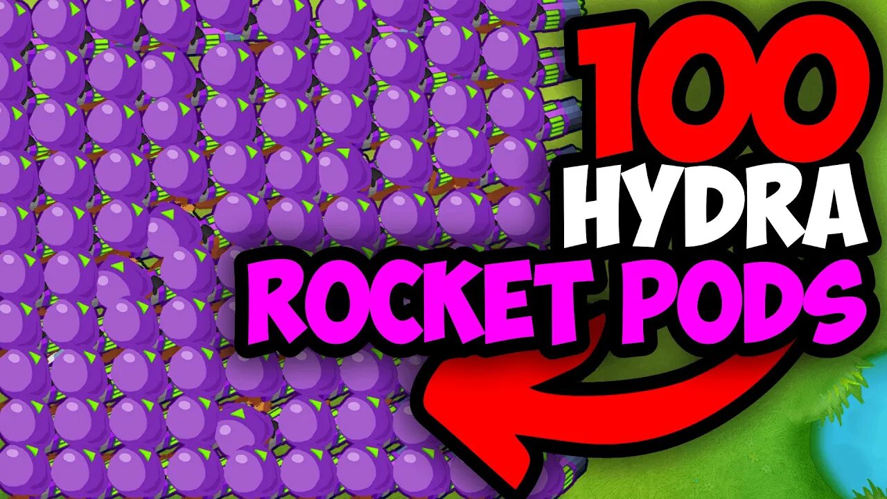 How Far Can 100 HYDRA ROCKET PODS Go In BTD 6?