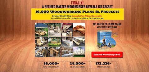 HUGE DISCOUNT: The World's Largest Collection of 16,000 Woodworking Plans