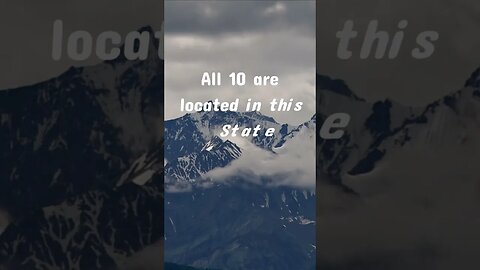 Unveiling the 10 Highest Peaks in USA - Are You Ready to Find Out Who Tops the List? #shorts