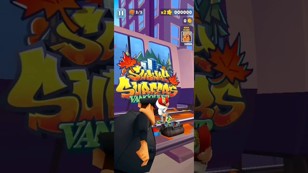 Subway Surf - Collecting Maple Leaf