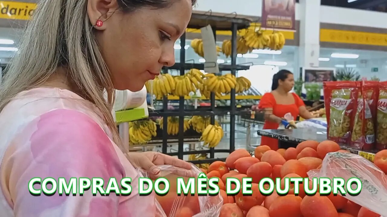 Compras de SUPERMERCADO do MÊS de OUTUBRO com preço !