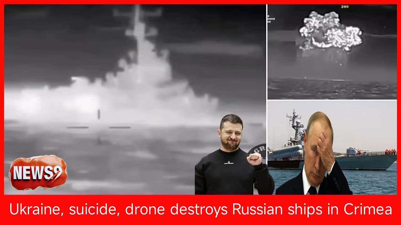 Ukraine, suicide, drone destroys Russian ships in Crimea