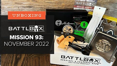 Maybe My Favorite Box EVER?! - Unboxing Battlbox Mission 93 - Pro Plus - November 2022