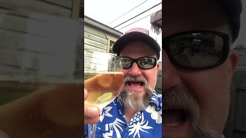 Having beer & champagne on my patio #beer #champagne #michigan #patio #drinks #american #airquality 