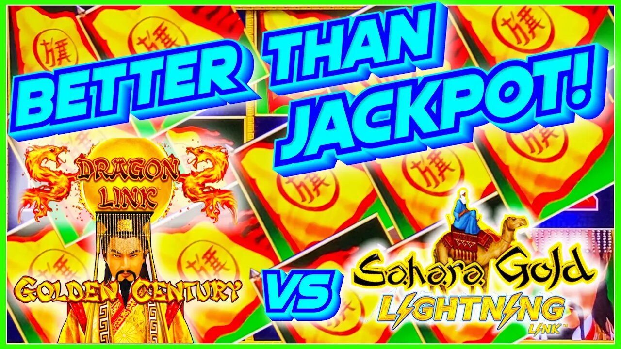 WHICH SLOT WINS MORE! HUGE WINS! Dragon Link Golden Century VS Lightning Link Sahara Gold HIGHLIGHT