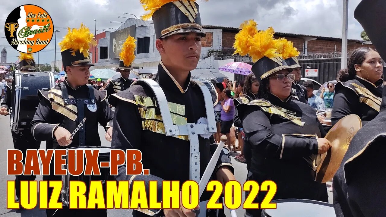 BANDA MARCIAL LUIZ RAMALHO 2022 NO DESFILE CÍVICO MUNICÍPAL DE BAYEUX-PB. 2022