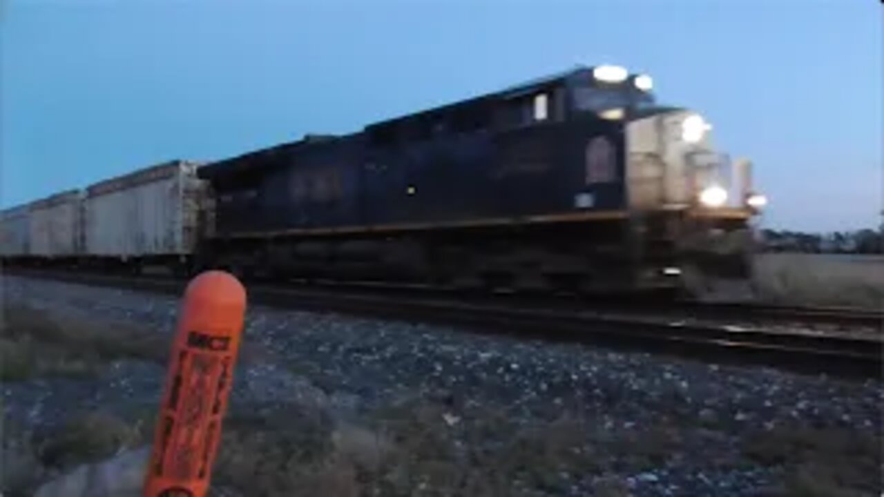 CSX Q635 Trash Train with Georgia Road Emblem from Bascom, Ohio September 26, 2021