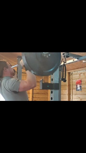 60 KGS X 8 STRICT, PAUSED OVERHEAD PRESS! HUGE PR!