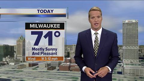 Mostly sunny and pleasant Thursday