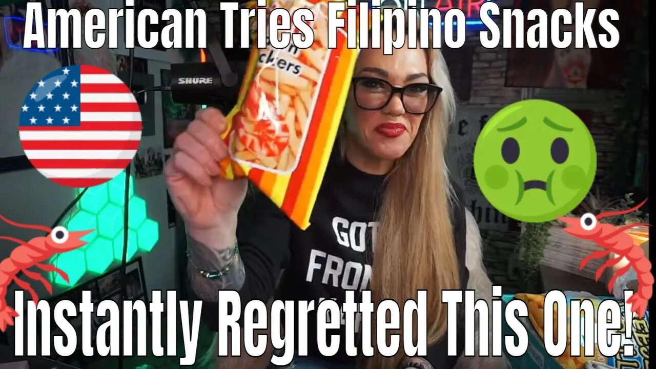 American Tries Filipino Snacks and instantly regrets trying THESE! | Just Jen Reacts