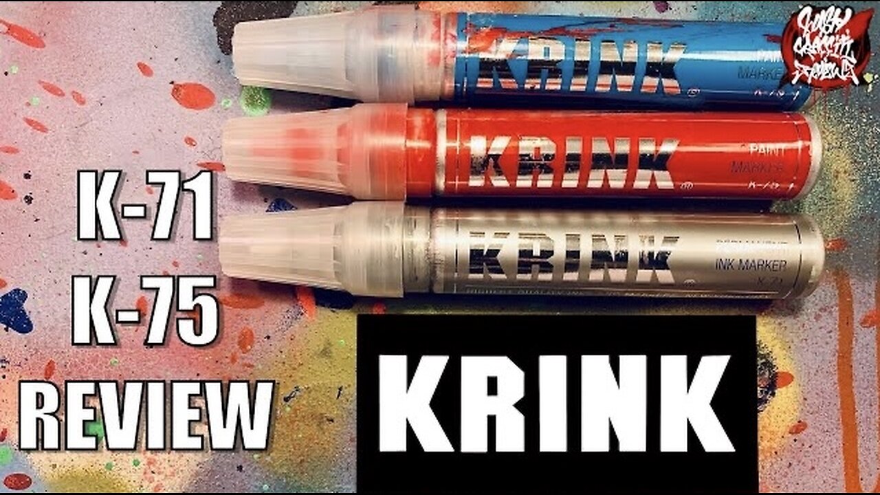 KRINK K-71 K-75 Graffiti Paint marker Review