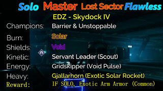 Destiny 2 Master Lost Sector: EDZ - Skydock IV 6-24-22