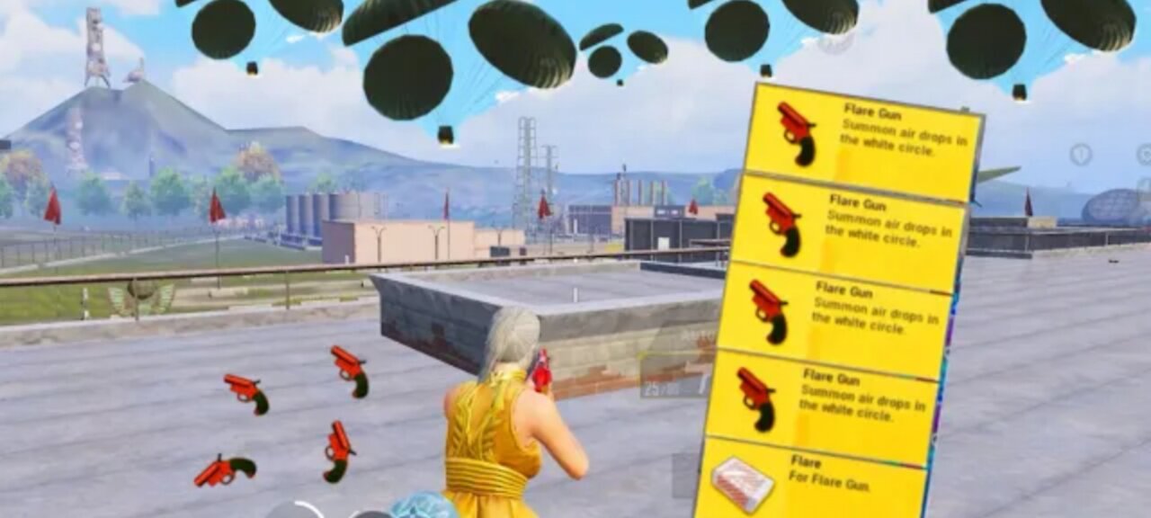 OMG!! I FOUND 4x FLARE GUN in MILITARY BASE😱Pubg Mobile