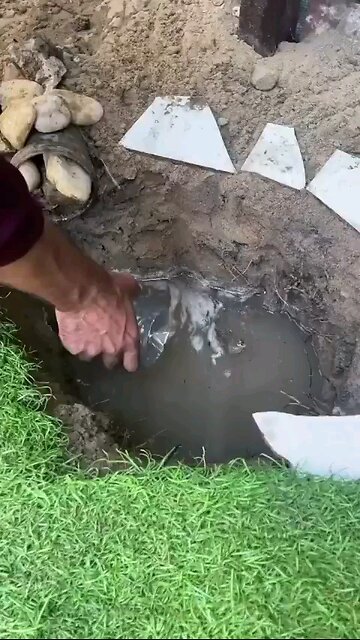 In Gaza water has been cut off by israel a Palestinian man purifies dirty water & makes coffee.