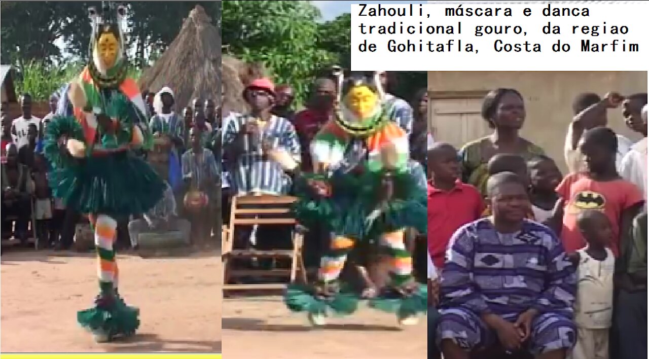 Zahouli, máscara e dança tradicional gouro, da região de Gohitafla, Costa do Marfim | Tribuna BR