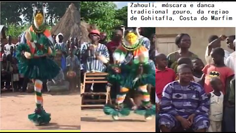 Zahouli, máscara e dança tradicional gouro, da região de Gohitafla, Costa do Marfim | Tribuna BR