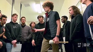 St. Petersburg high school students show love for music by creating Men's Bathroom Choir