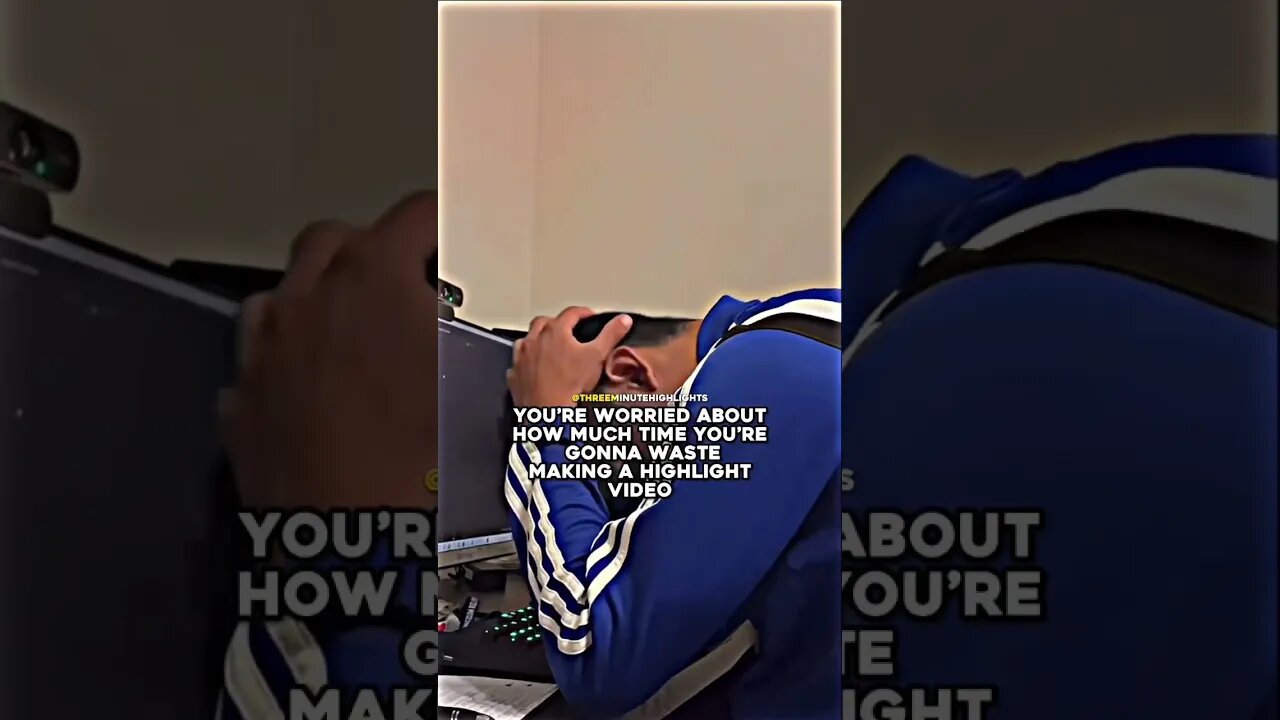 How much time does it take YOU to make a highlight video❓ #3mh #3minutehighlights #sports