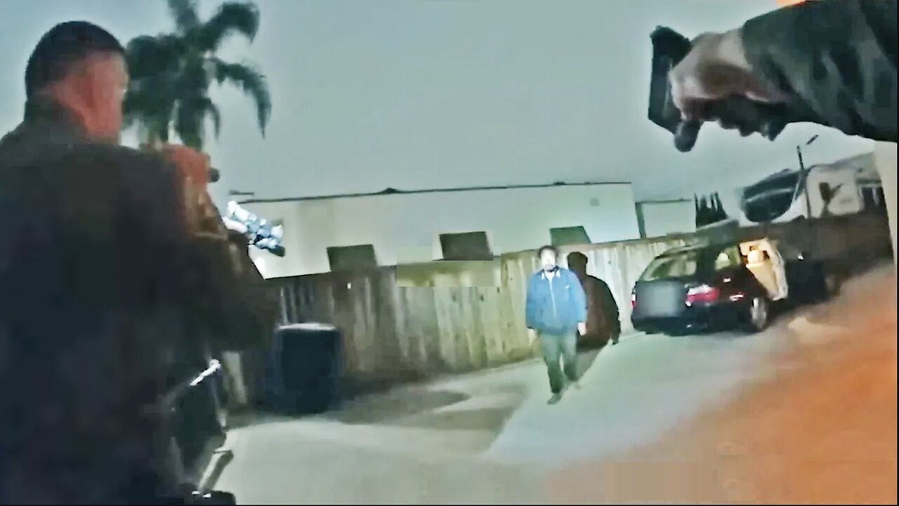 Hatchet Wielding Intruder Shot #FAFO Orange County Deputies body cam Midway City Shooting