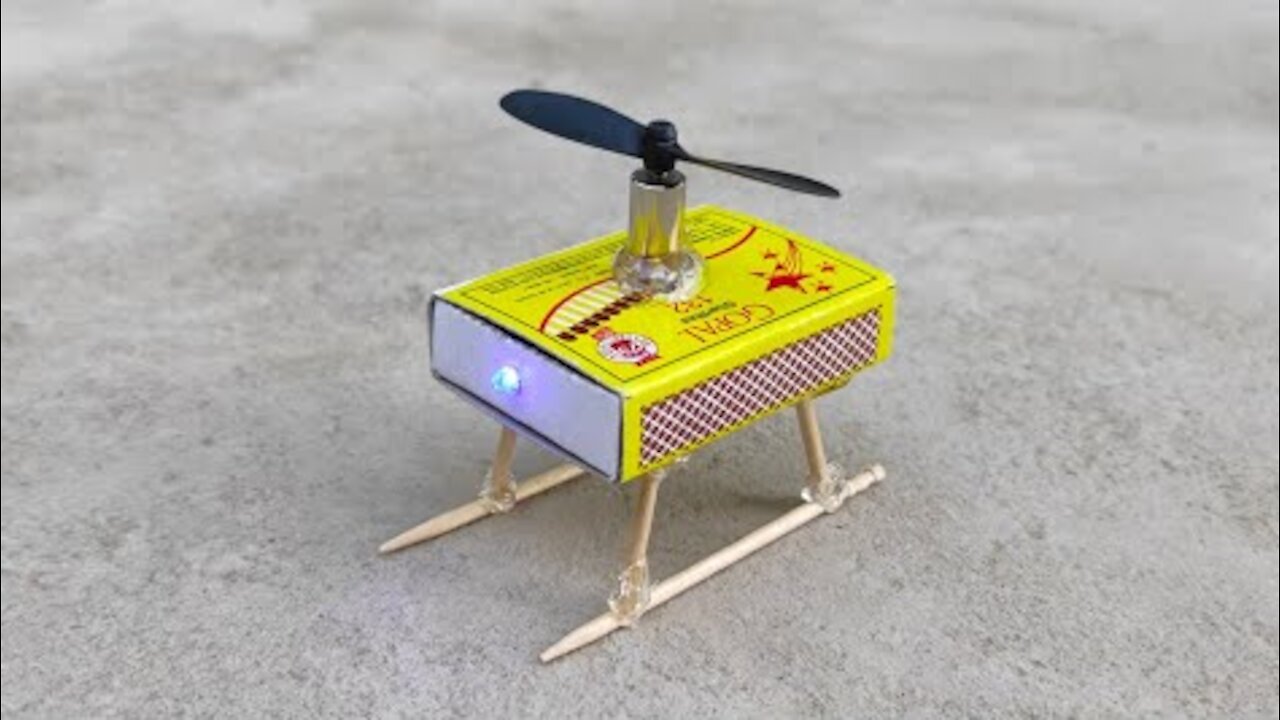 How To Make Helicopter Matchbox Helicopter Toy Diy