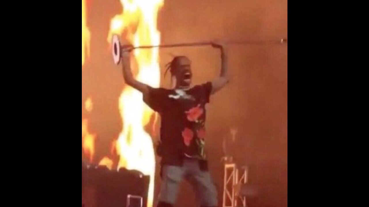 Travis scott microphone stand meme